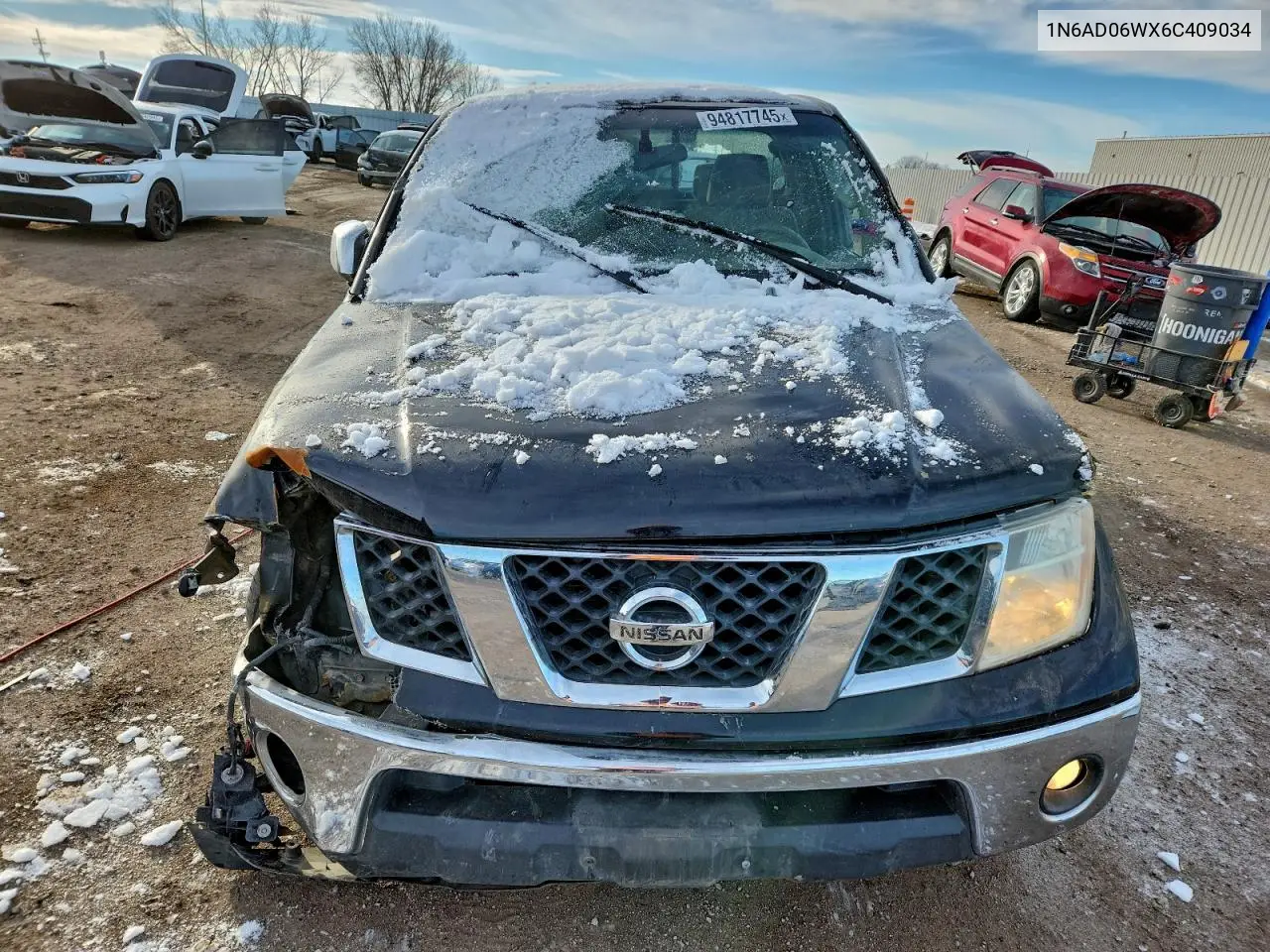 1N6AD06WX6C409034 2006 Nissan Frontier King Cab Le