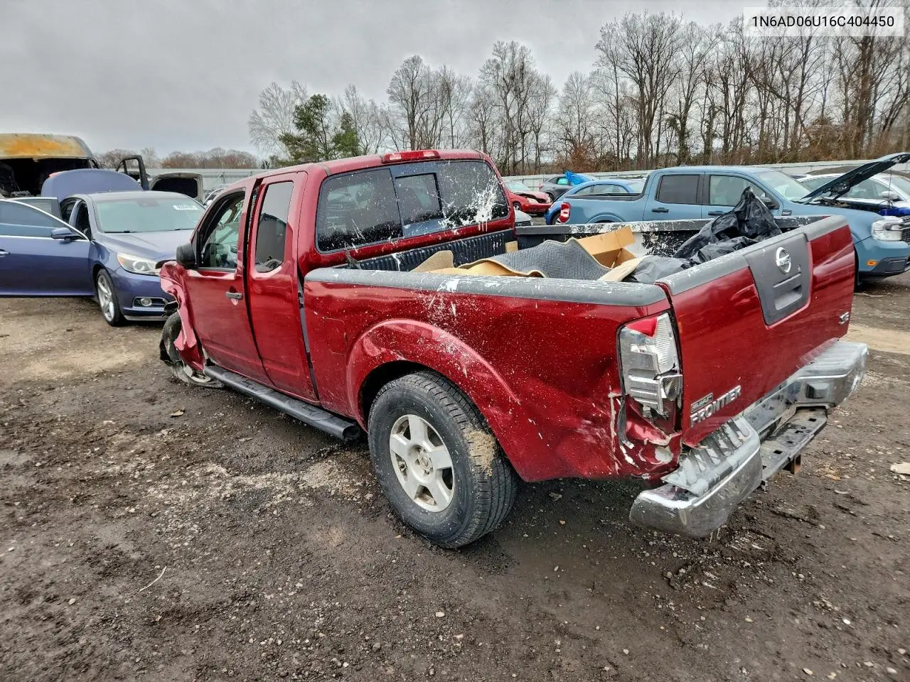 1N6AD06U16C404450 2006 Nissan Frontier King Cab Le