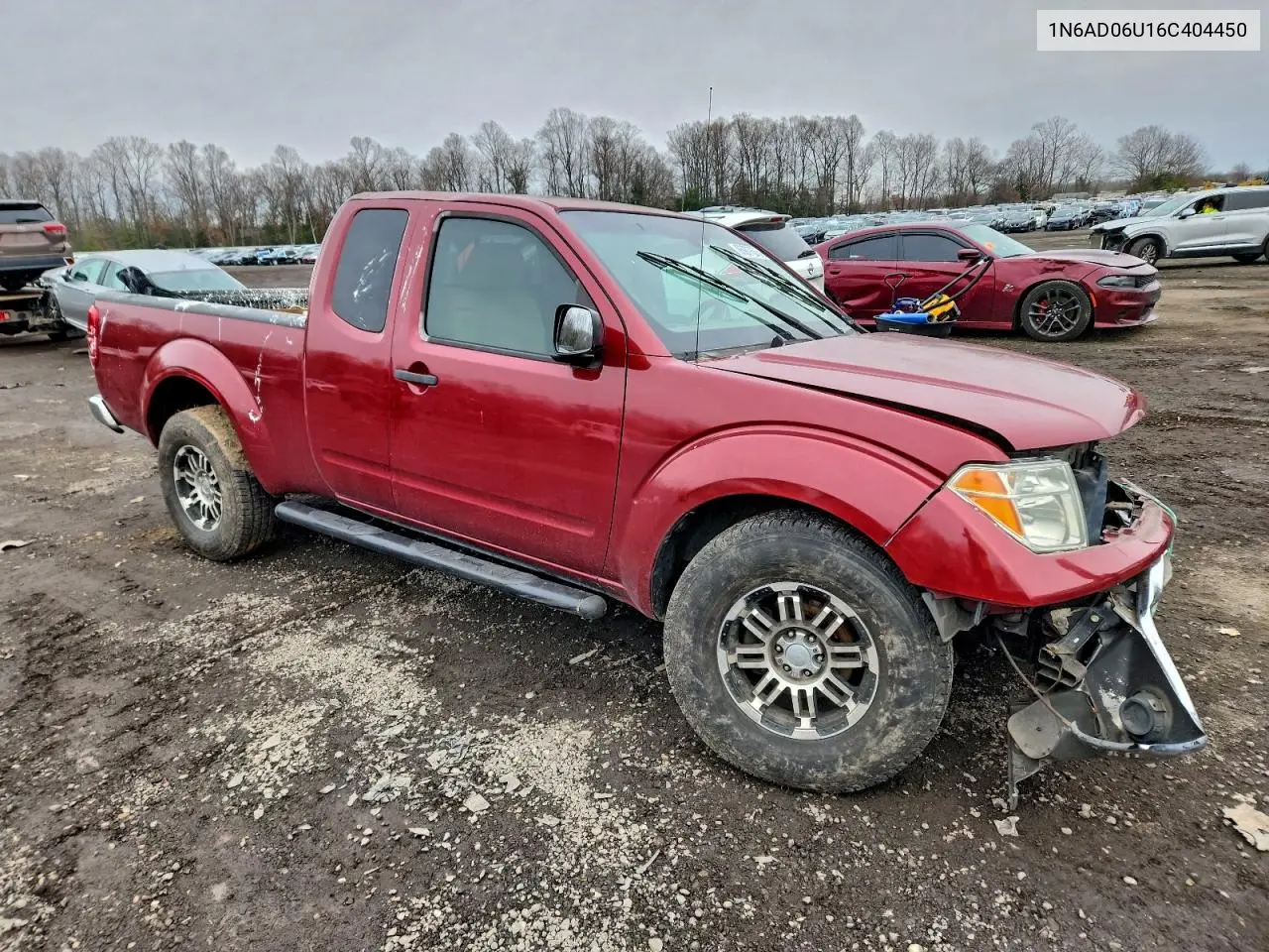 1N6AD06U16C404450 2006 Nissan Frontier King Cab Le