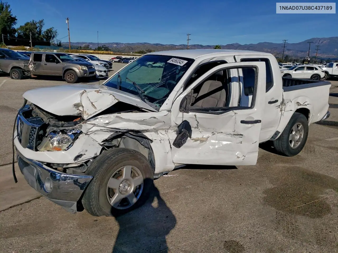1N6AD07U38C437189 2008 Nissan Frontier Crew Cab Le
