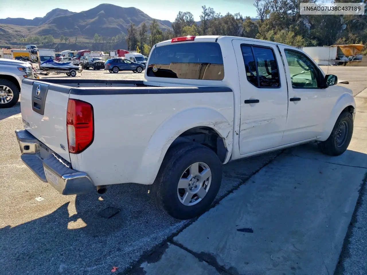 1N6AD07U38C437189 2008 Nissan Frontier Crew Cab Le