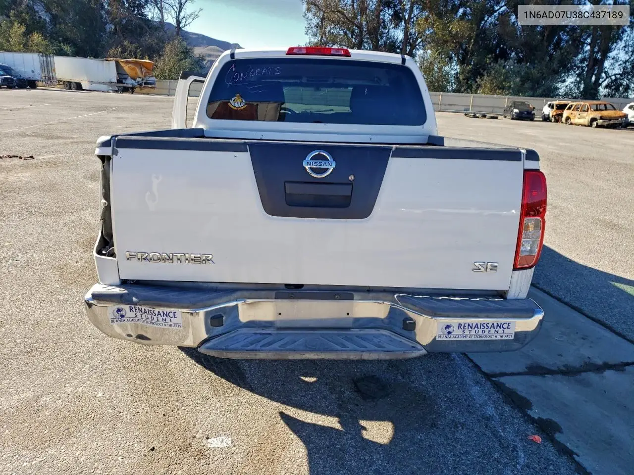 1N6AD07U38C437189 2008 Nissan Frontier Crew Cab Le