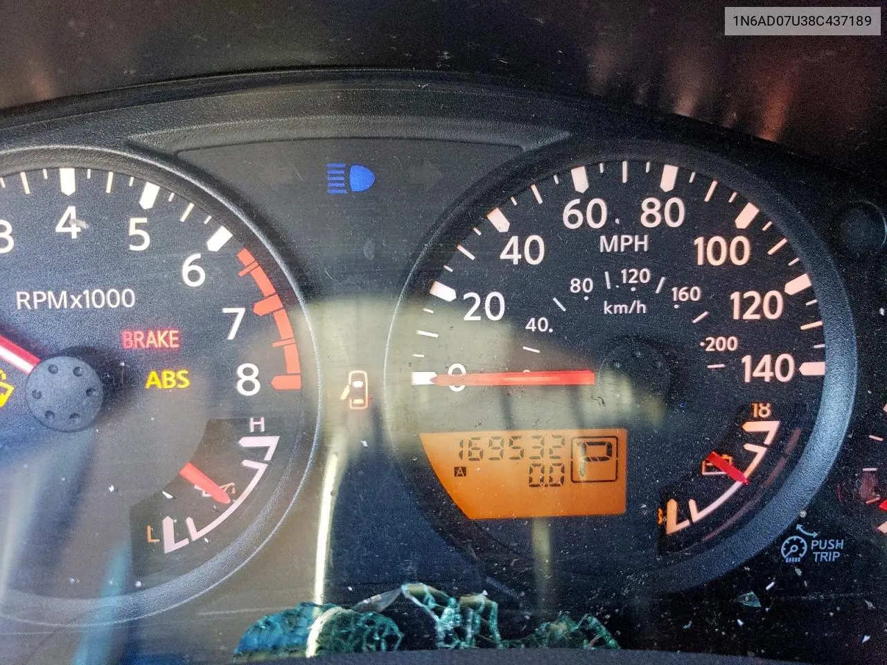 1N6AD07U38C437189 2008 Nissan Frontier Crew Cab Le