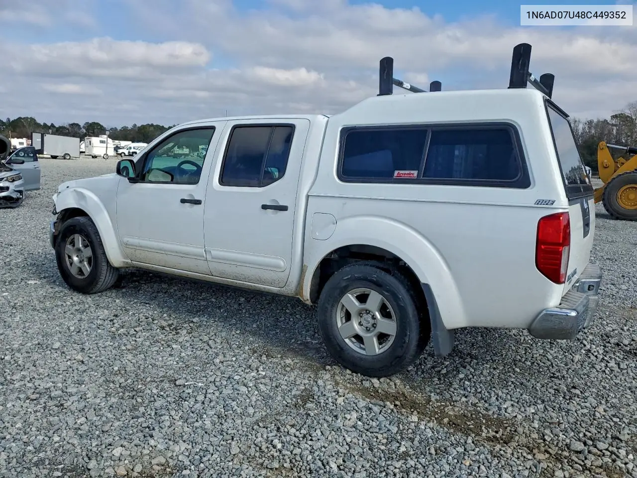 1N6AD07U48C449352 2008 Nissan Frontier Crew Cab Le