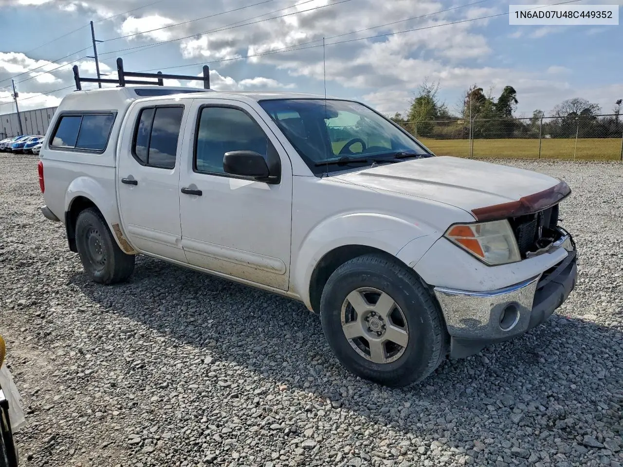 1N6AD07U48C449352 2008 Nissan Frontier Crew Cab Le