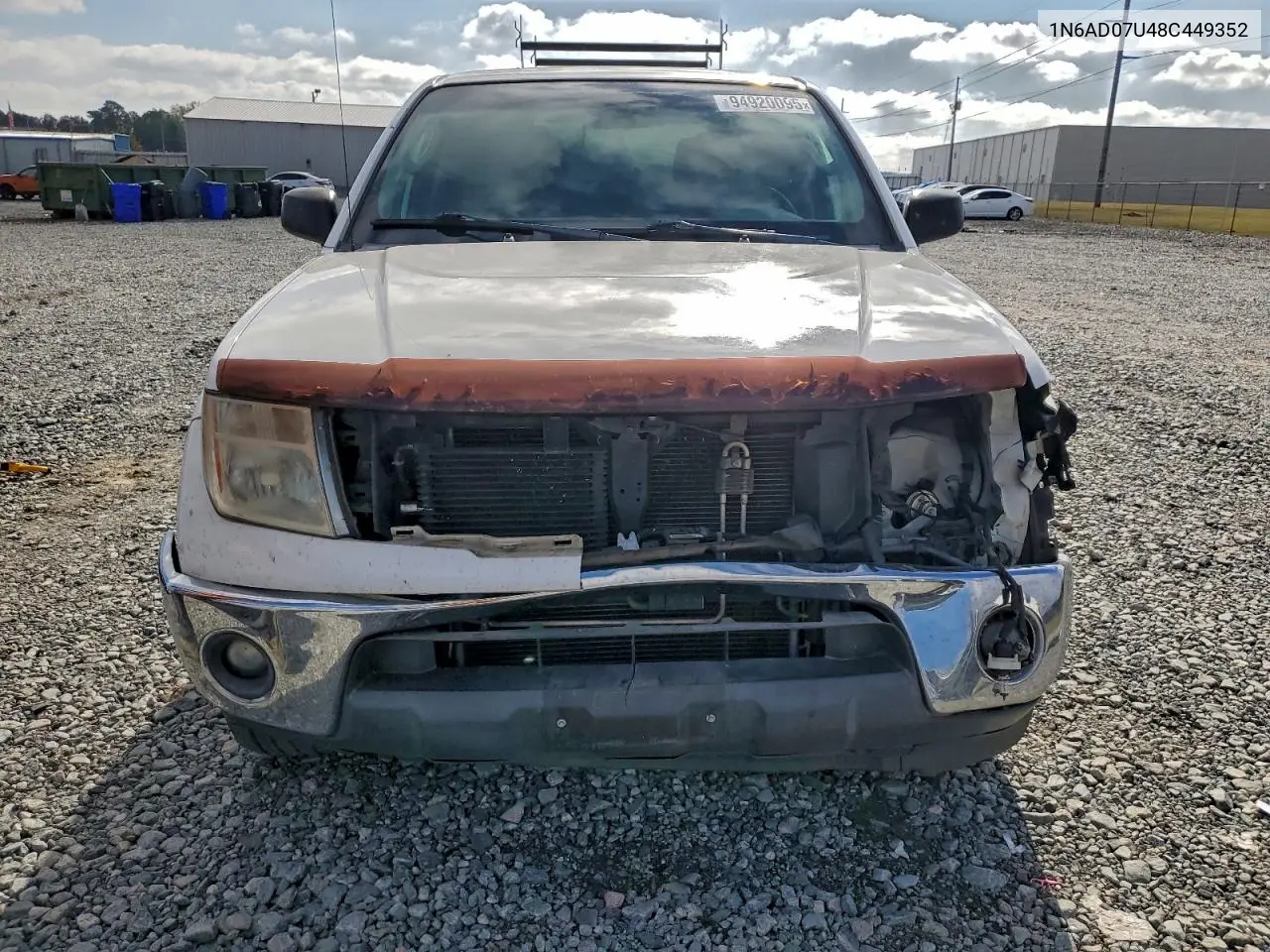 1N6AD07U48C449352 2008 Nissan Frontier Crew Cab Le