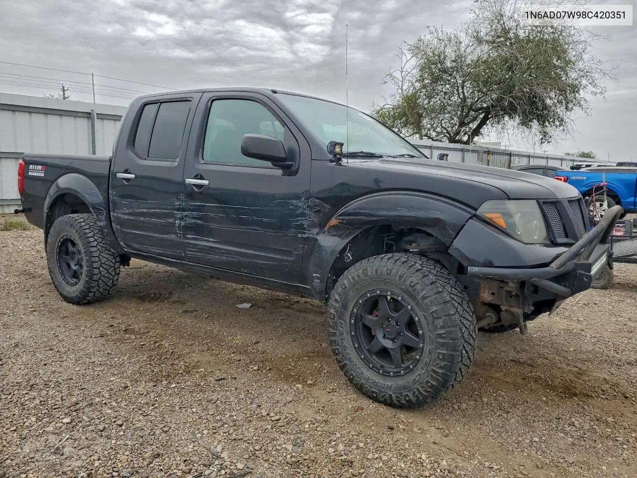 1N6AD07W98C420351 2008 Nissan Frontier Crew Cab Le