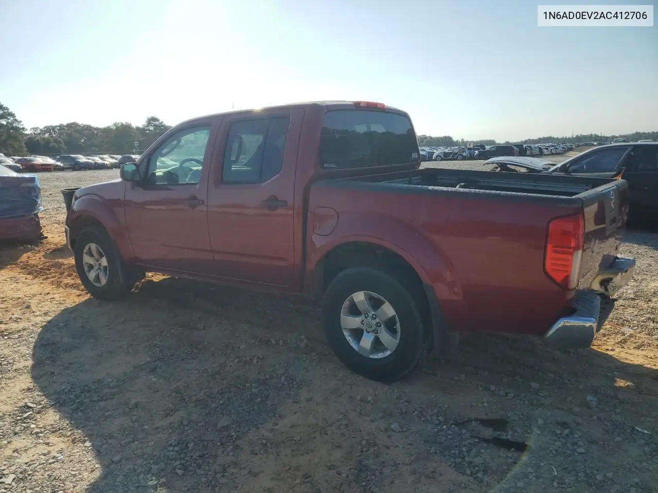 1N6AD0EV2AC412706 2010 Nissan Frontier Crew Cab Se