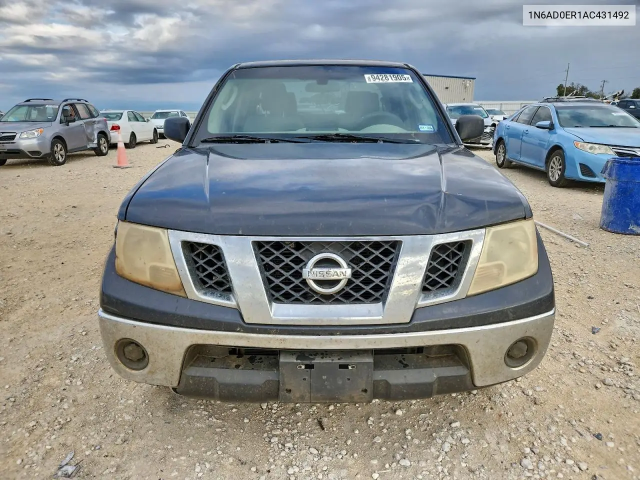 1N6AD0ER1AC431492 2010 Nissan Frontier Crew Cab Se