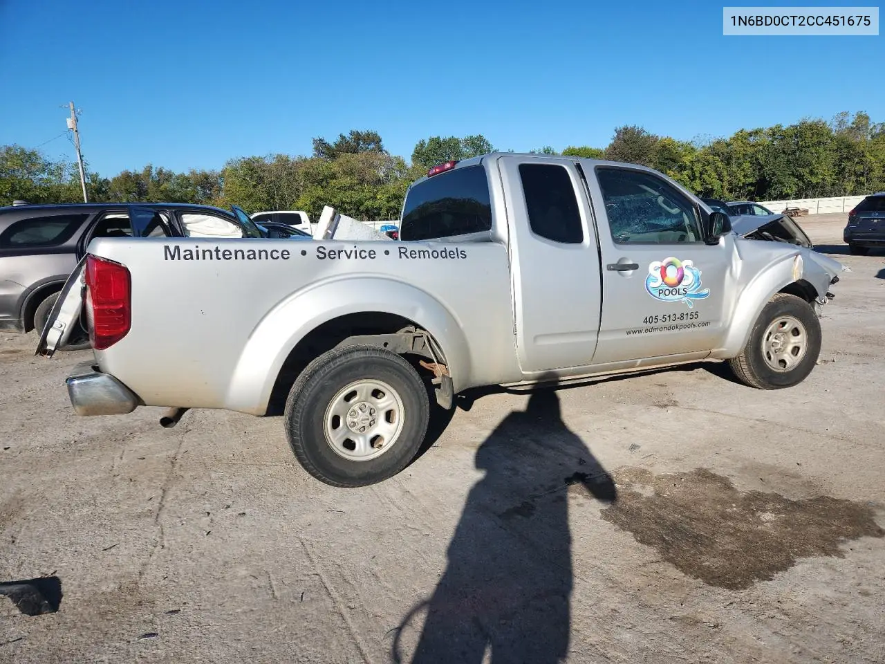 1N6BD0CT2CC451675 2012 Nissan Frontier S