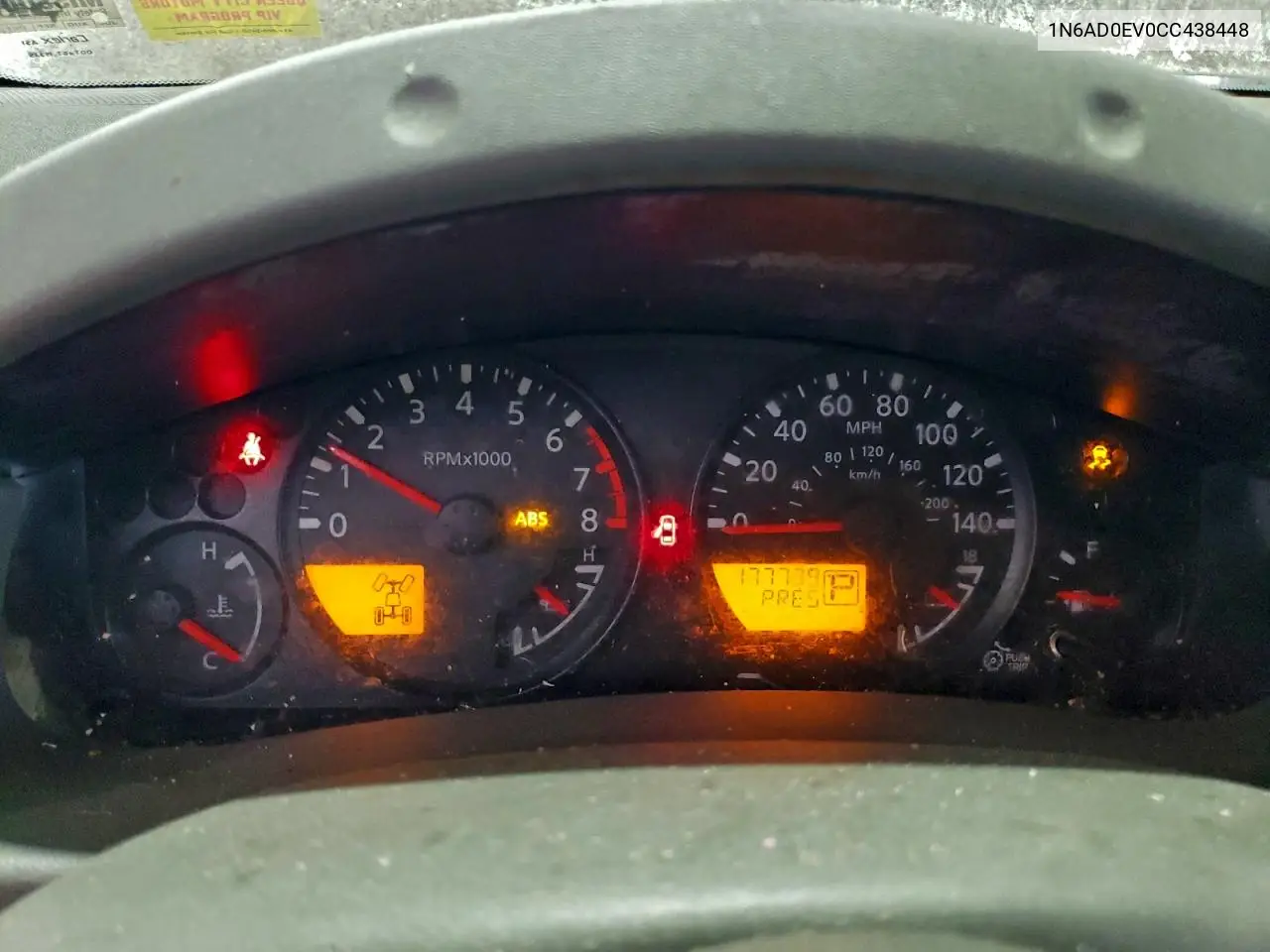 1N6AD0EV0CC438448 2012 Nissan Frontier S