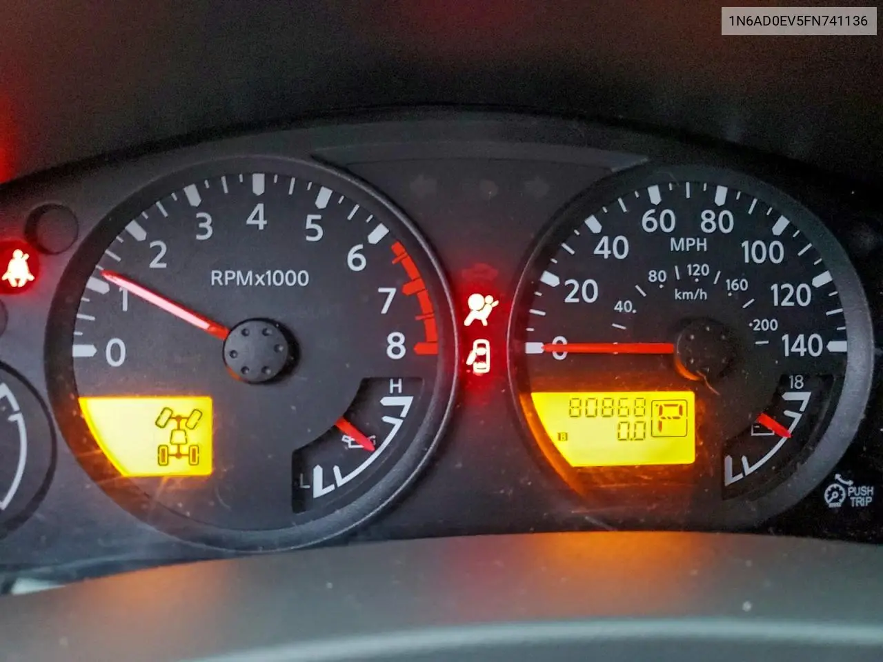 1N6AD0EV5FN741136 2015 Nissan Frontier S