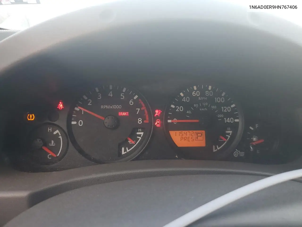 1N6AD0ER9HN767406 2017 Nissan Frontier S