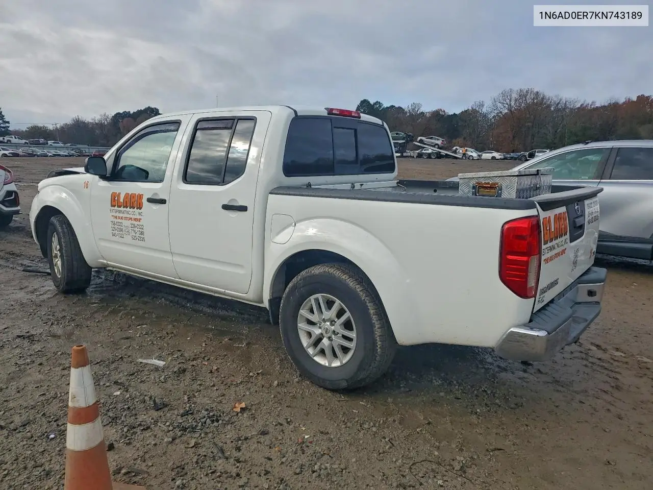 1N6AD0ER7KN743189 2019 Nissan Frontier S
