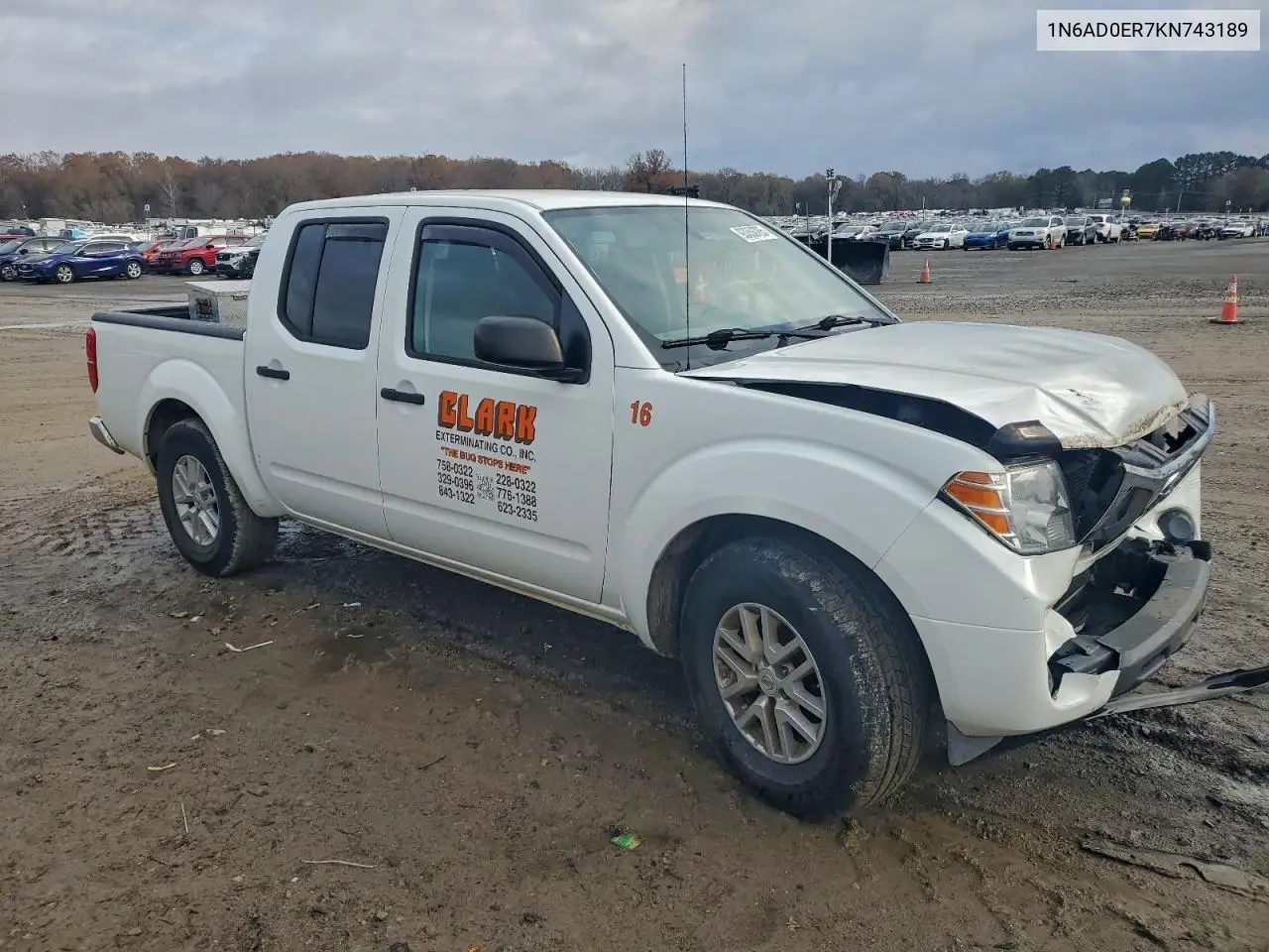 1N6AD0ER7KN743189 2019 Nissan Frontier S