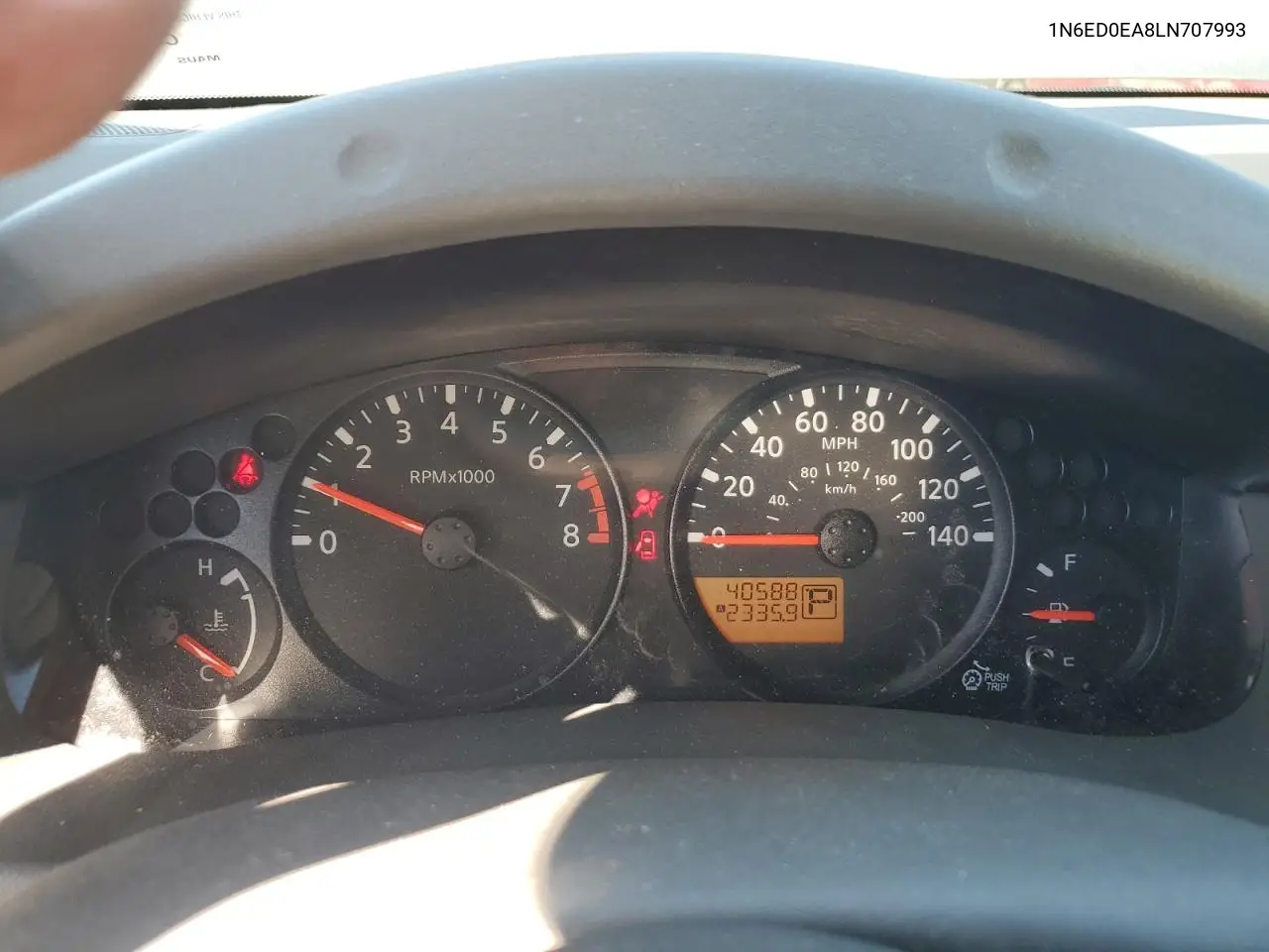 1N6ED0EA8LN707993 2020 Nissan Frontier S
