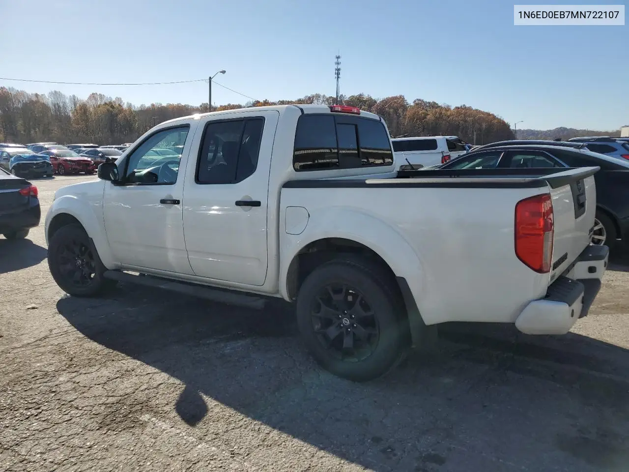 1N6ED0EB7MN722107 2021 Nissan Frontier S