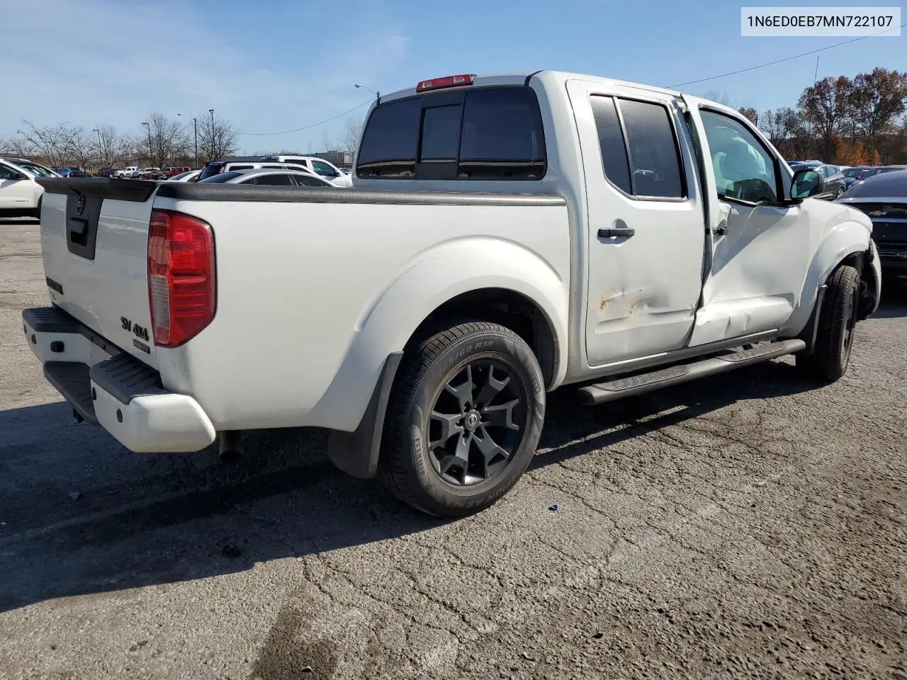 1N6ED0EB7MN722107 2021 Nissan Frontier S