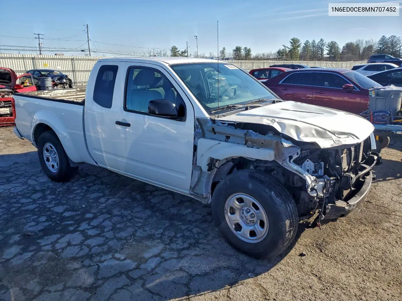 1N6ED0CE8MN707452 2021 Nissan Frontier S