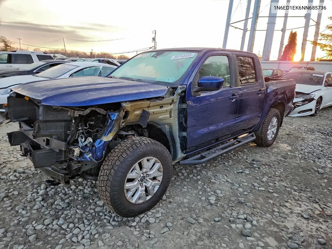1N6ED1EK6NN685736 2022 Nissan Frontier S