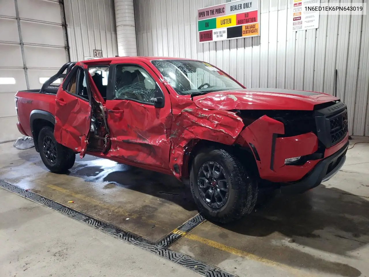 1N6ED1EK6PN643019 2023 Nissan Frontier S