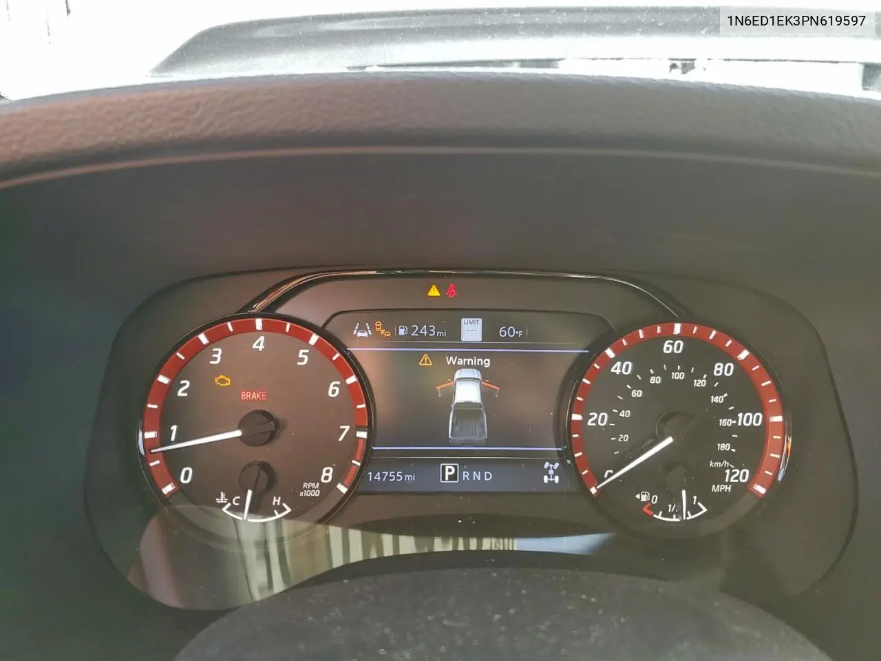 1N6ED1EK3PN619597 2023 Nissan Frontier S