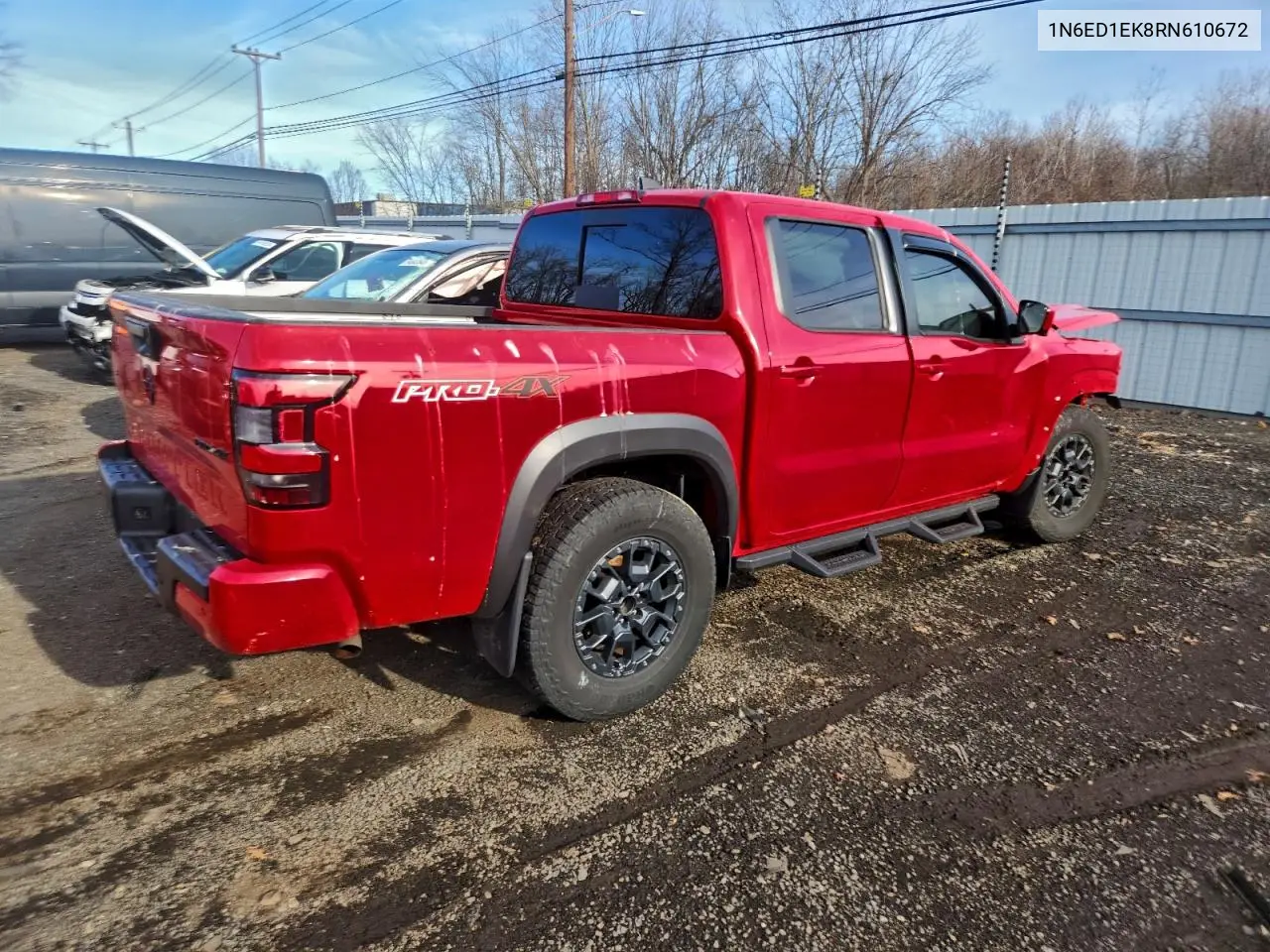 1N6ED1EK8RN610672 2024 Nissan Frontier S