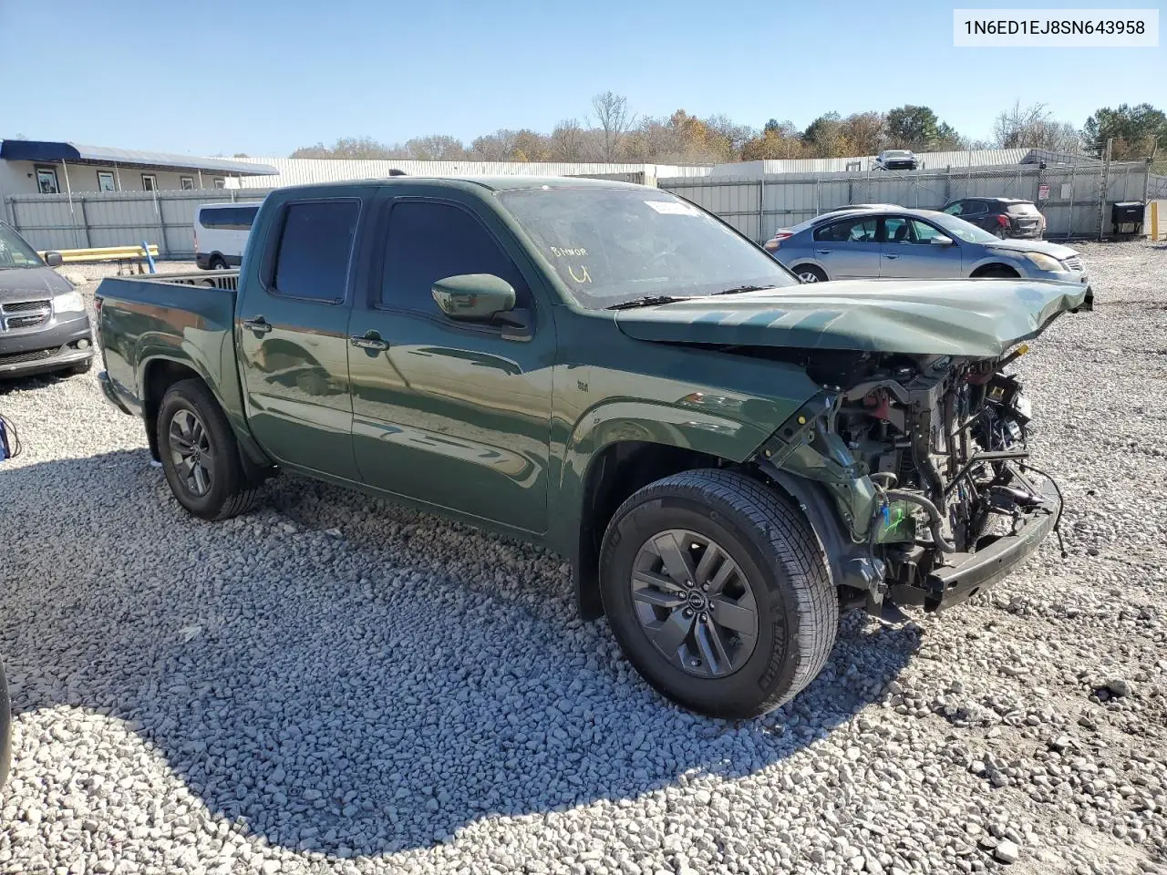 1N6ED1EJ8SN643958 2025 Nissan Frontier S