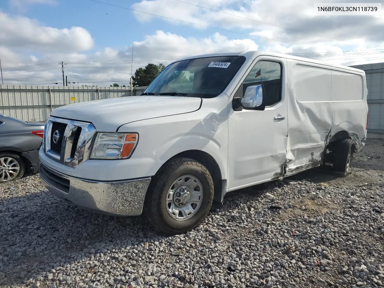 1N6BF0KL3CN118739 2012 Nissan Nv 1500