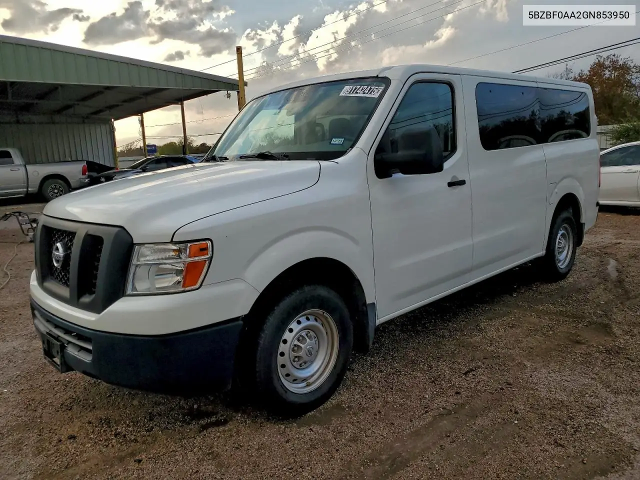 5BZBF0AA2GN853950 2016 Nissan Nv 3500 S