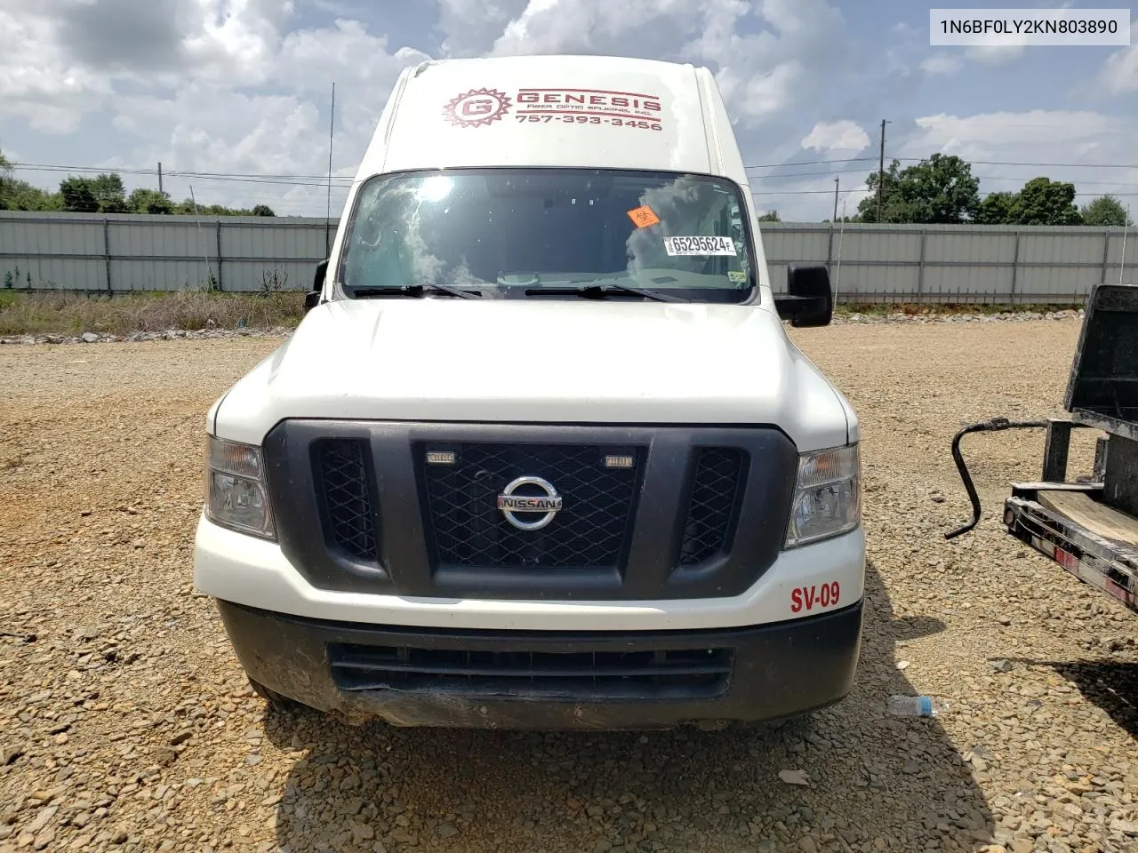 1N6BF0LY2KN803890 2019 Nissan Nv 2500 S