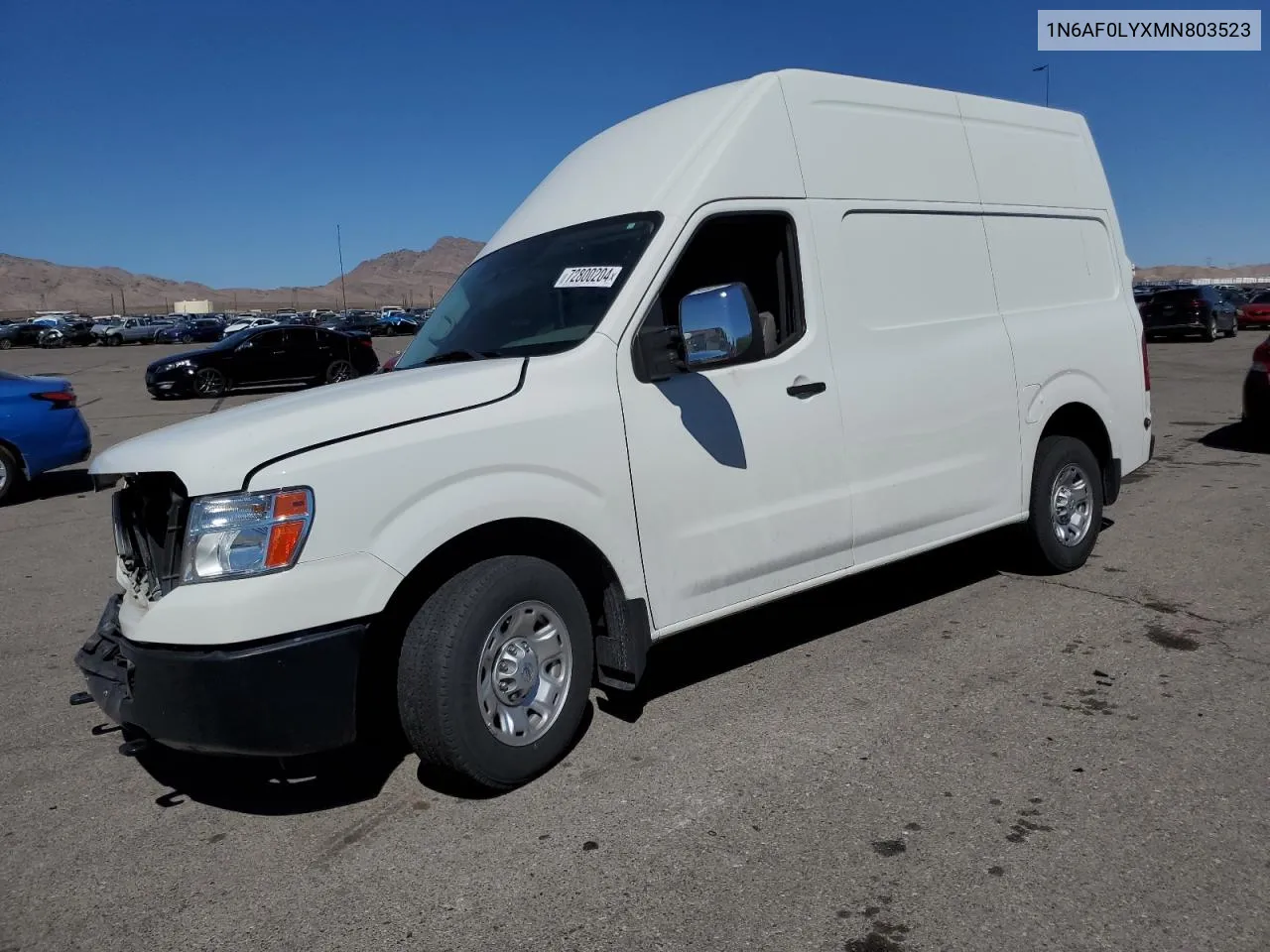 1N6AF0LYXMN803523 2021 Nissan Nv 2500 Sv