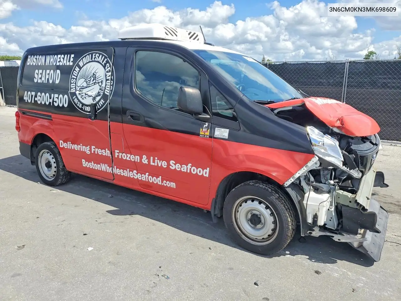 2021 Nissan Nv200 VIN: 3N6CM0KN3MK698609 Lot: 56136106