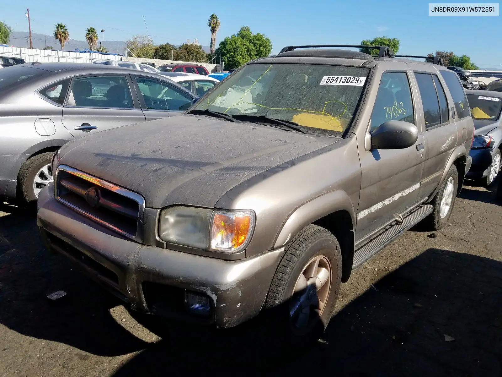 JN8DR09X91W572551 2001 Nissan Pathfinder Le