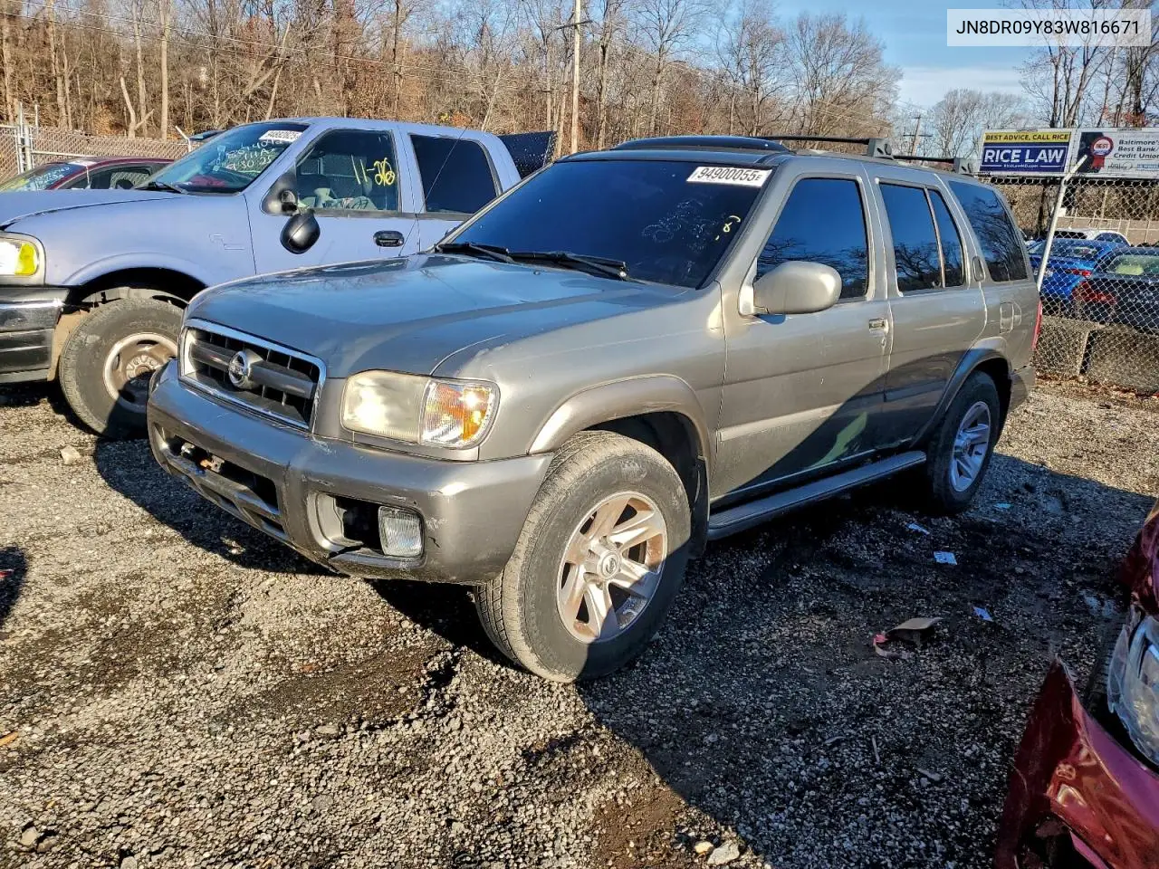 JN8DR09Y83W816671 2003 Nissan Pathfinder Le