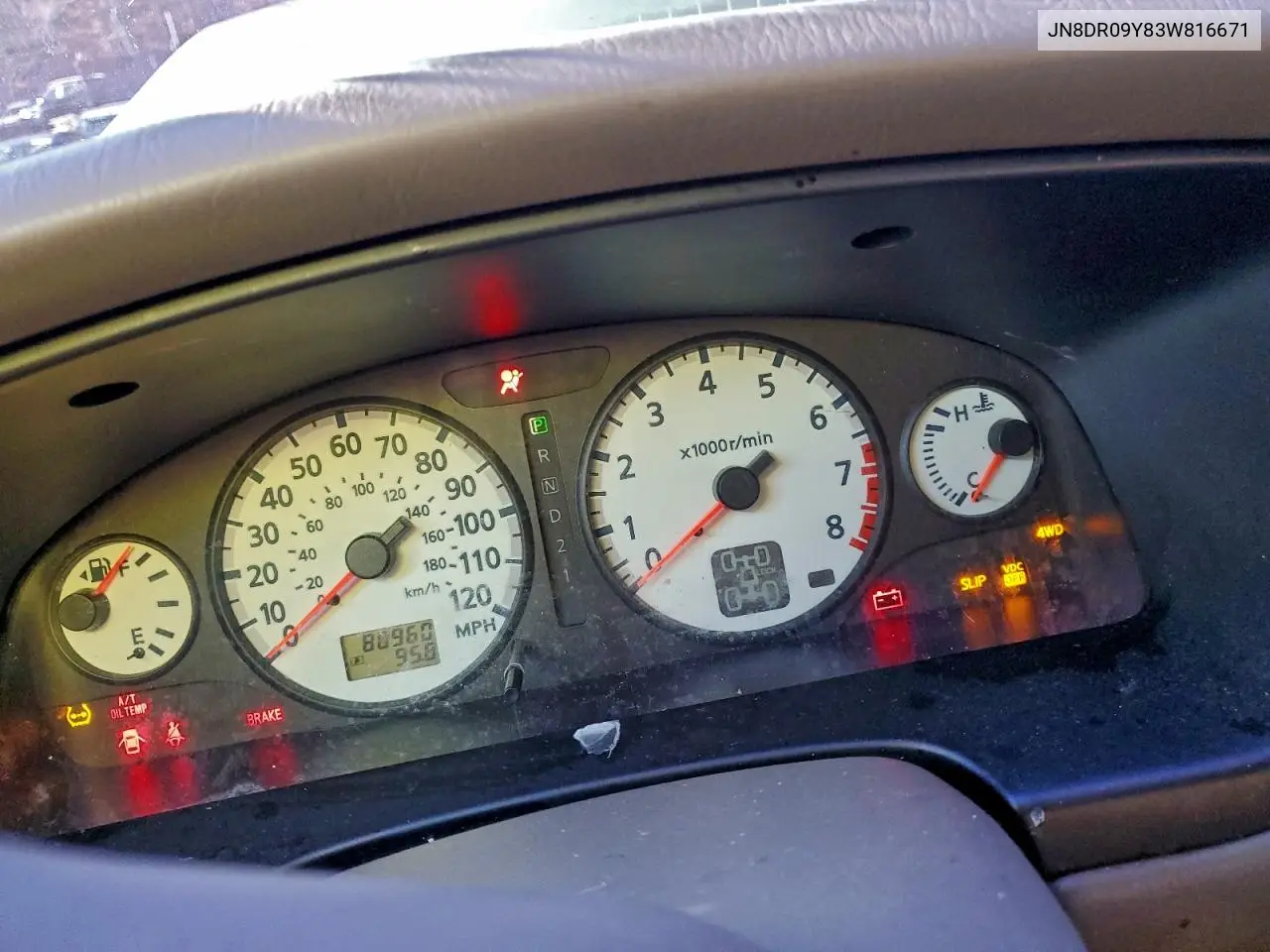 JN8DR09Y83W816671 2003 Nissan Pathfinder Le
