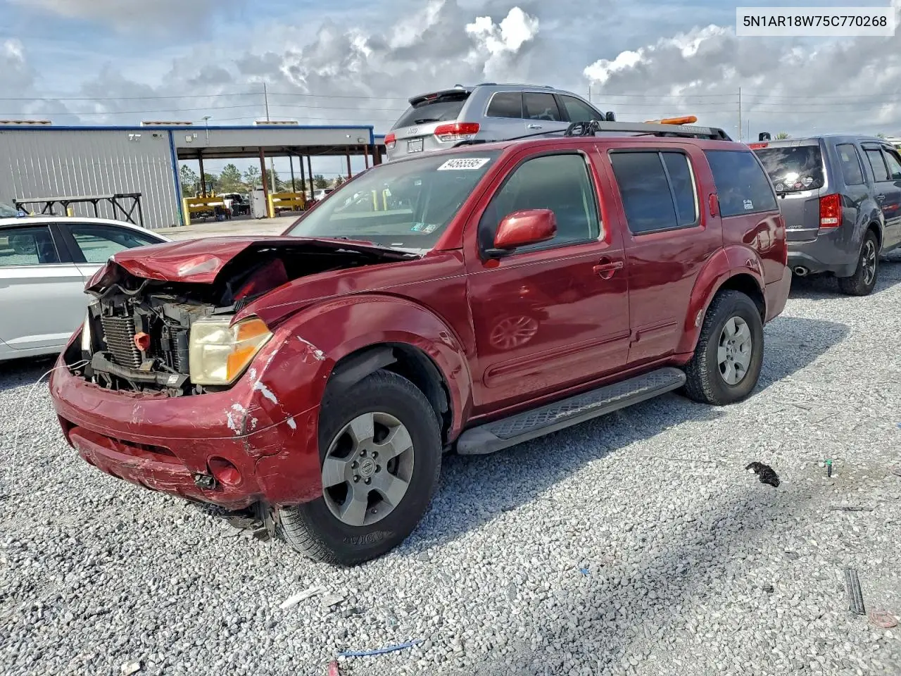 5N1AR18W75C770268 2005 Nissan Pathfinder Le