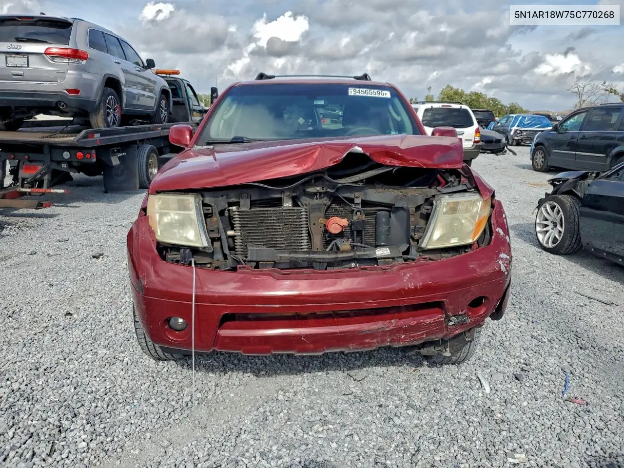 5N1AR18W75C770268 2005 Nissan Pathfinder Le
