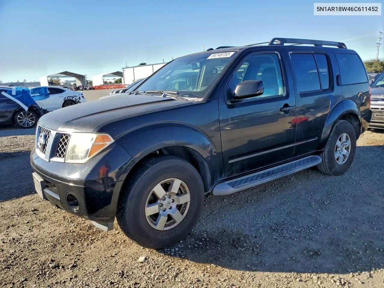 5N1AR18W46C611452 2006 Nissan Pathfinder Le