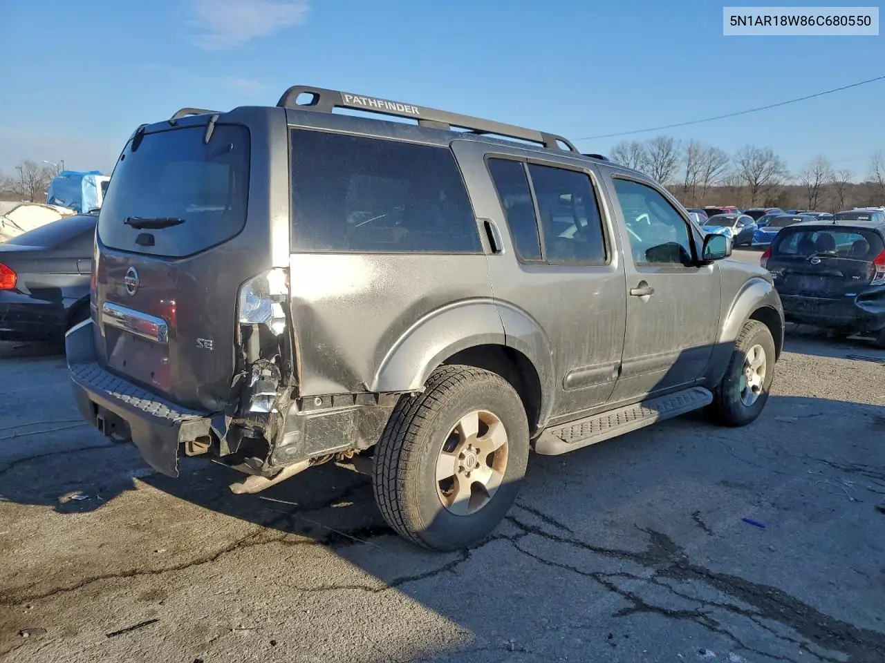 5N1AR18W86C680550 2006 Nissan Pathfinder Le