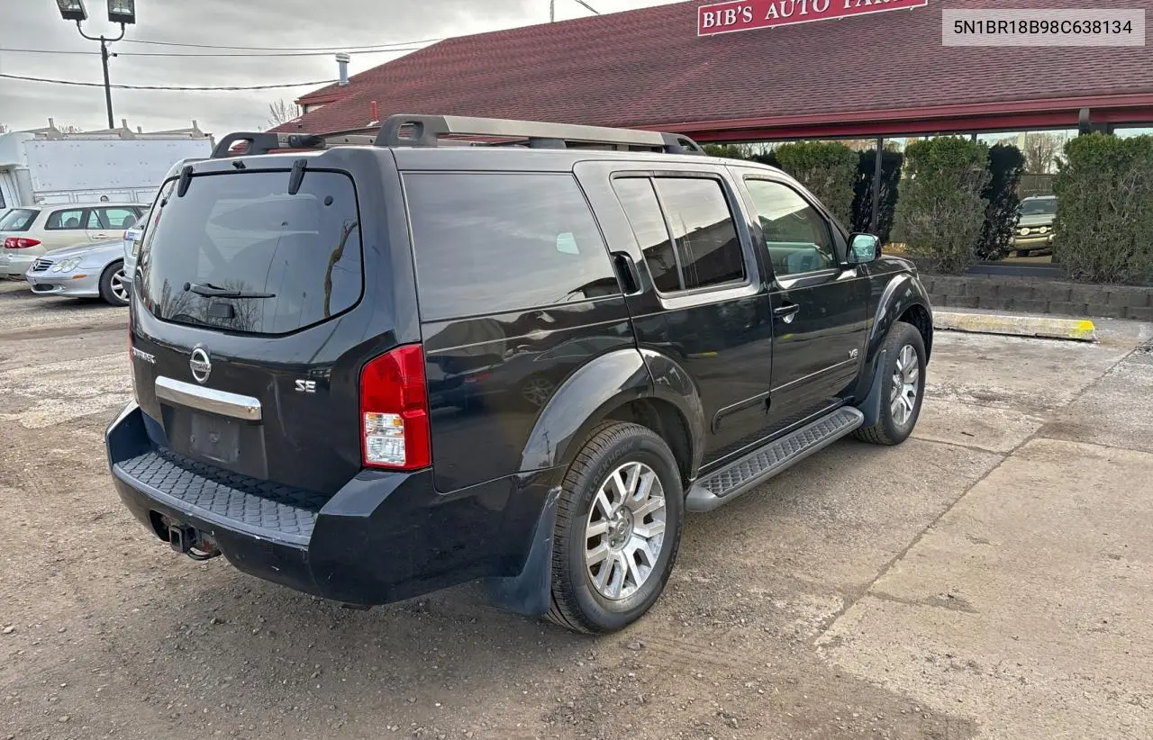 5N1BR18B98C638134 2008 Nissan Pathfinder Le
