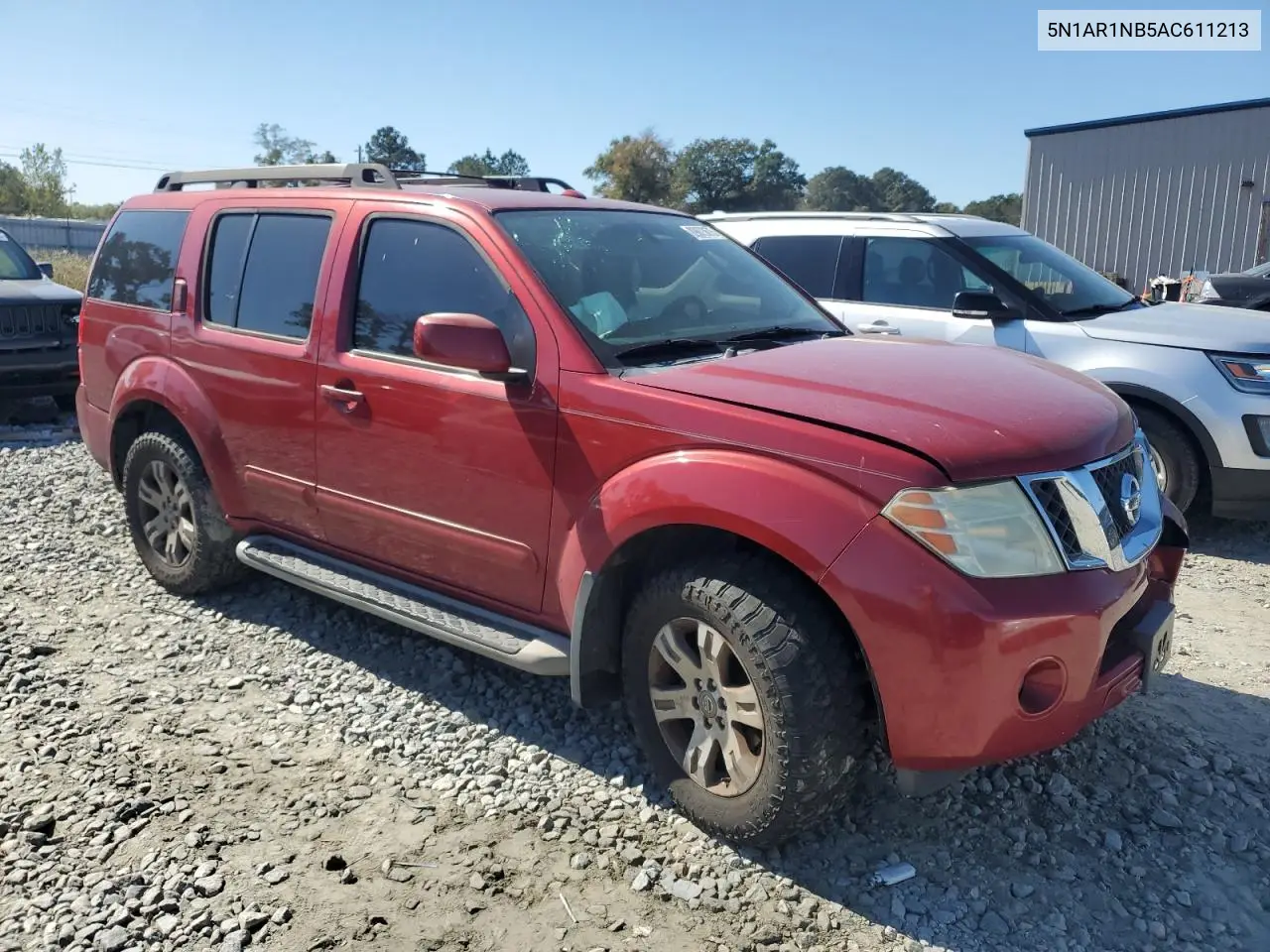5N1AR1NB5AC611213 2010 Nissan Pathfinder S
