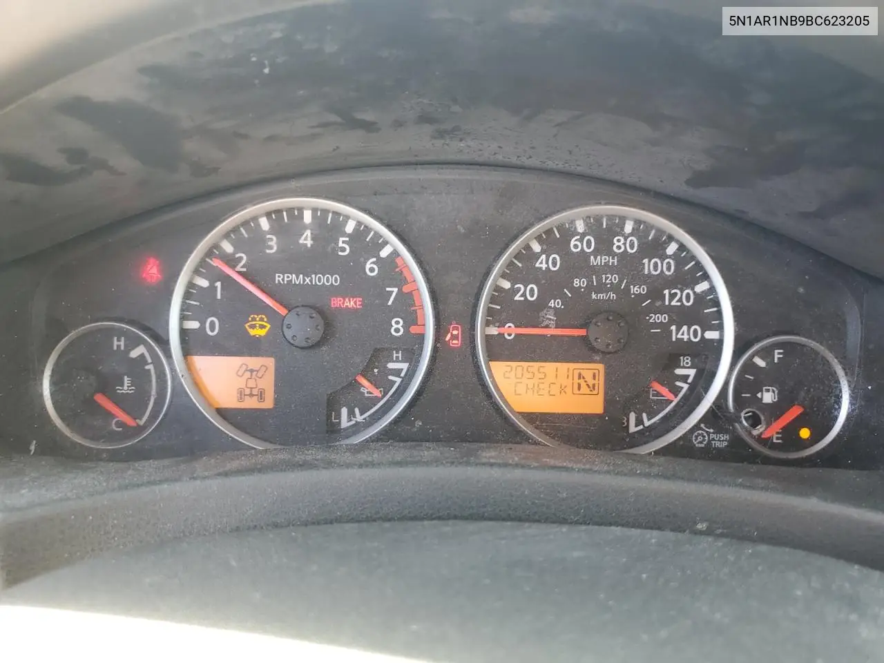 5N1AR1NB9BC623205 2011 Nissan Pathfinder S
