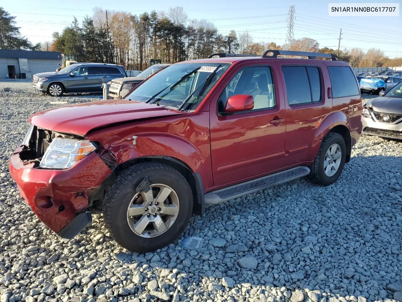 5N1AR1NN0BC617707 2011 Nissan Pathfinder S