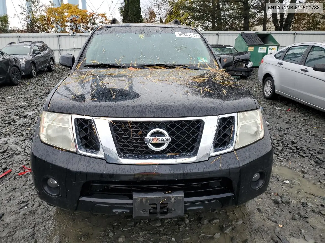 5N1AR1NB4CC600738 2012 Nissan Pathfinder S