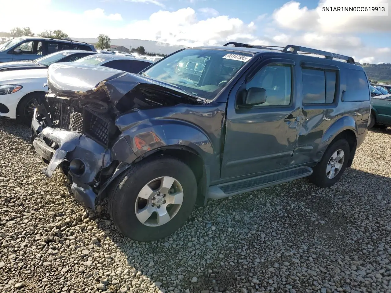 5N1AR1NN0CC619913 2012 Nissan Pathfinder S
