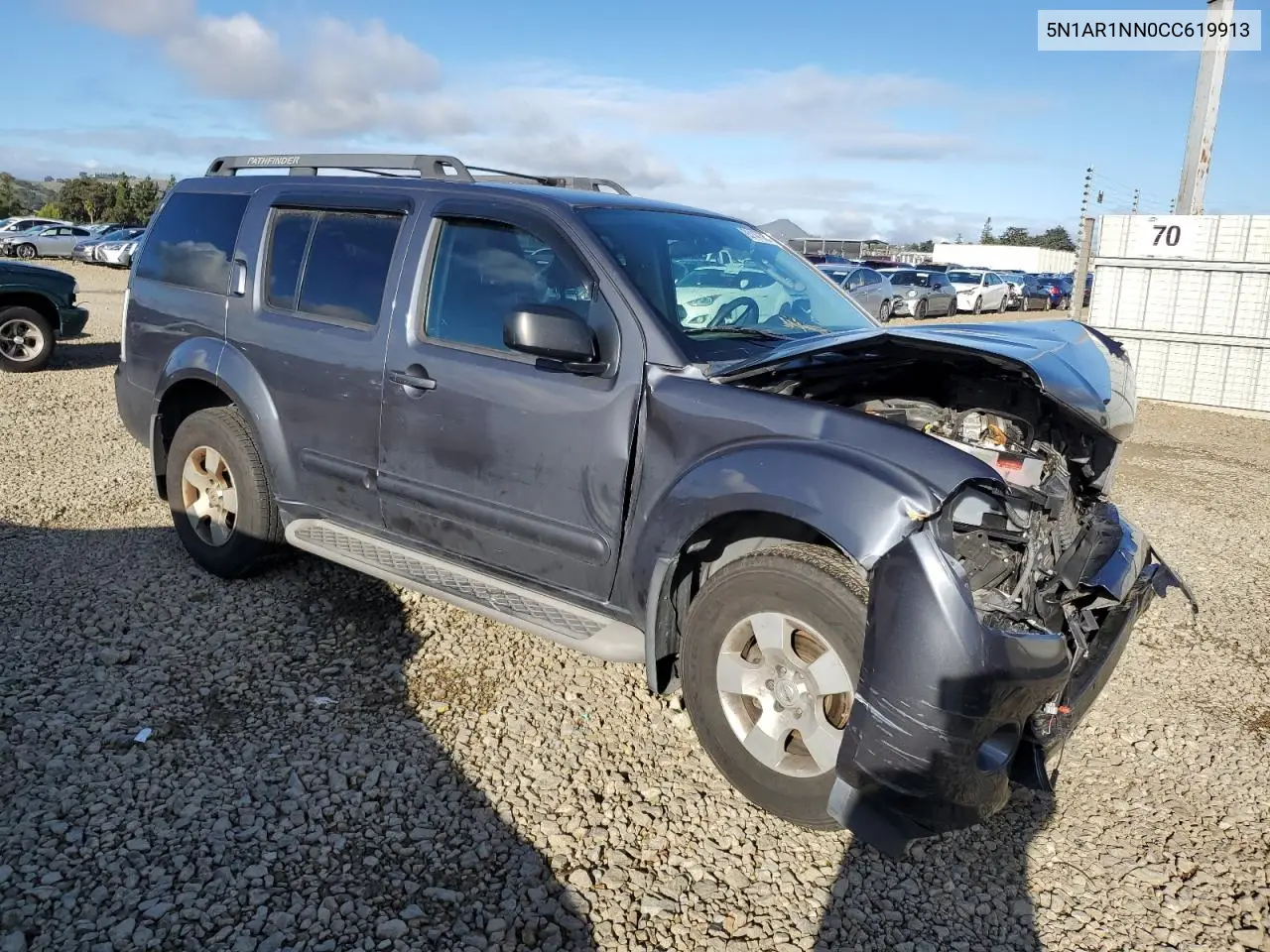 5N1AR1NN0CC619913 2012 Nissan Pathfinder S