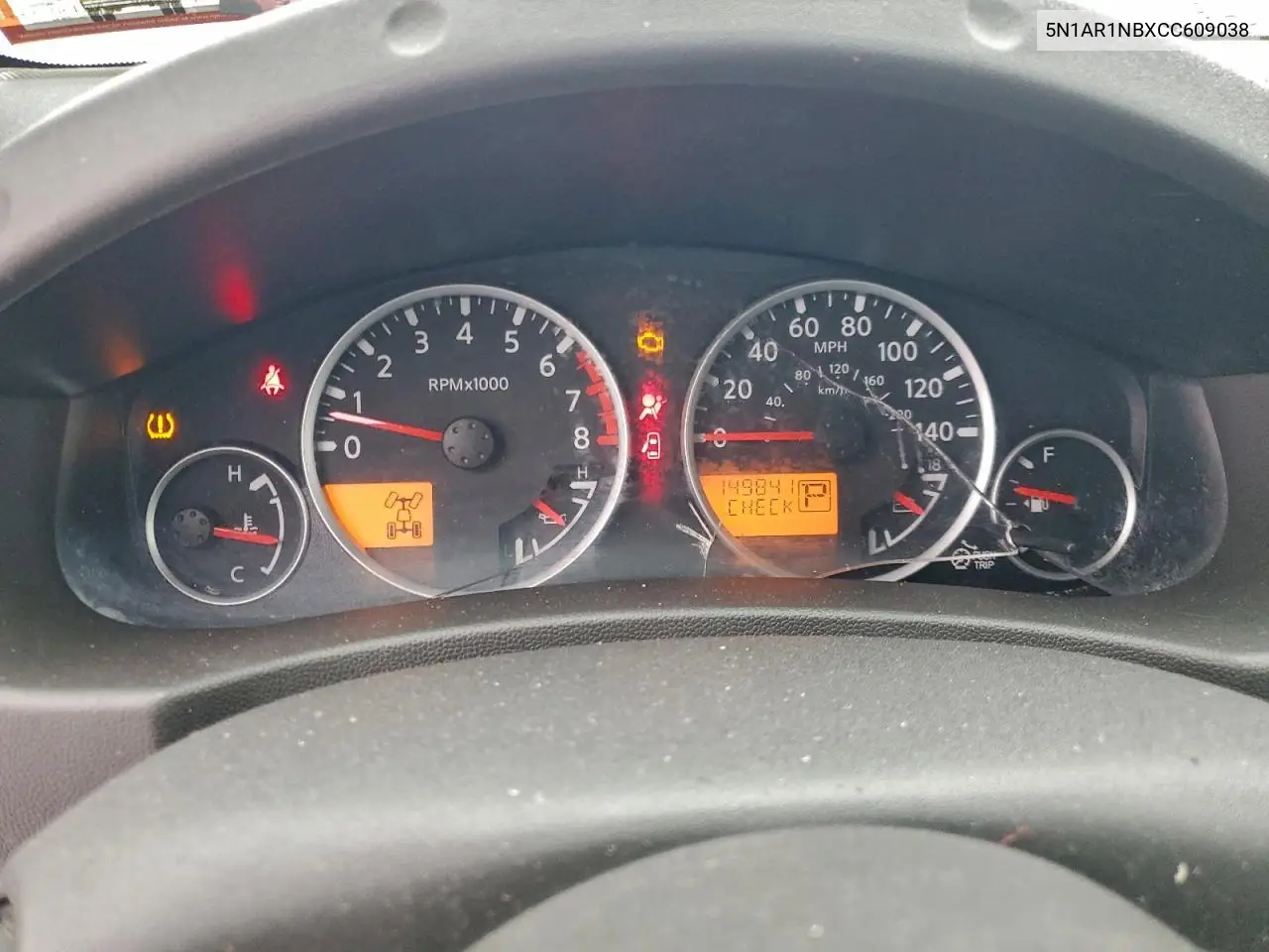 5N1AR1NBXCC609038 2012 Nissan Pathfinder S