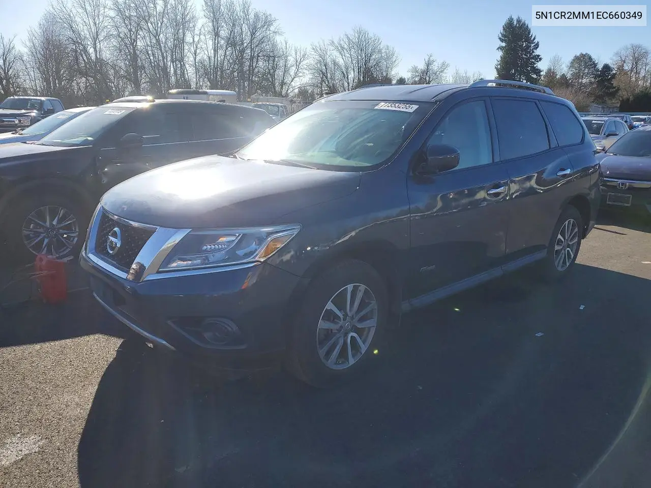5N1CR2MM1EC660349 2014 Nissan Pathfinder Sv Hybrid