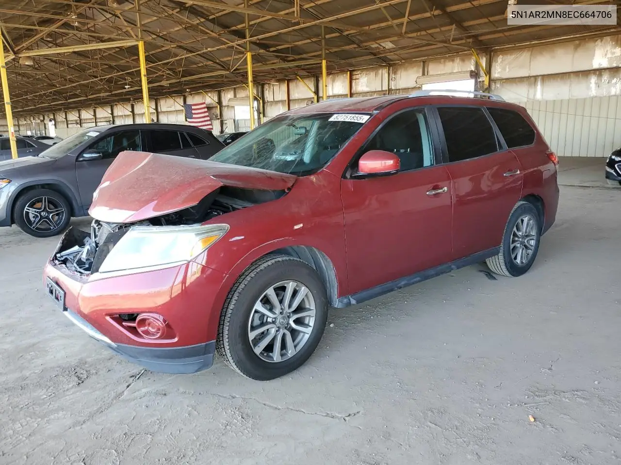 5N1AR2MN8EC664706 2014 Nissan Pathfinder S